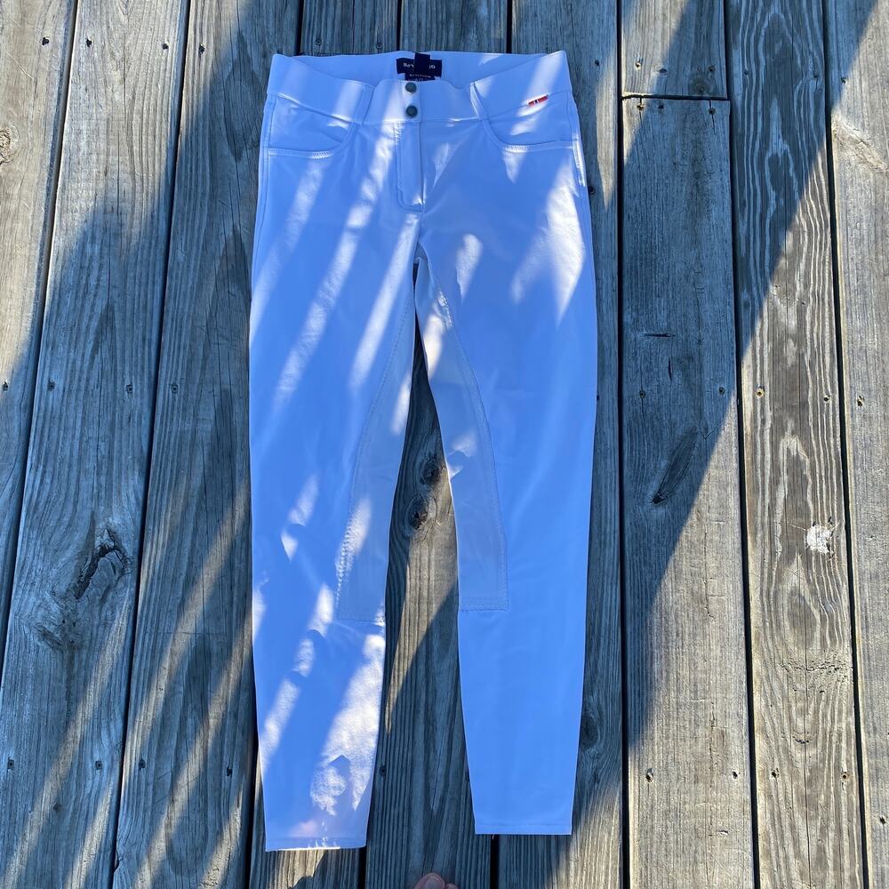 B Vertigo Women's Full Seat Equestrian Breeches - White - Size 28